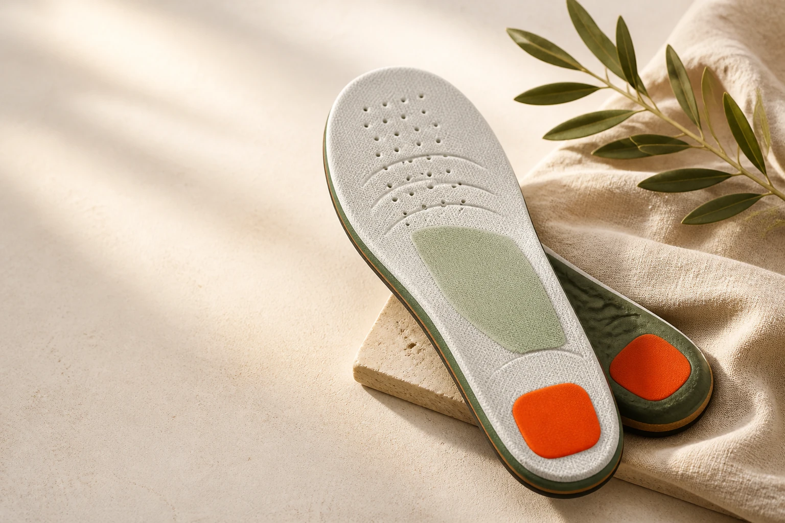 GoodToFoot premium ergonomic insoles on a neutral studio surface