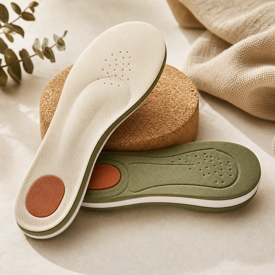 GoodToFoot shock absorbing insoles with layered heel cushioning